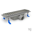 Edelstahl Duschrinne Bodenablauf Ablaufrinne 40cm-100cm für Badezimmer