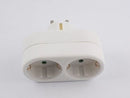 Multi-plug adapter plug protective contact distributor multiple plug 3-way 4-way 2-way (2-way Schuko)