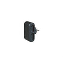 Multistecker Adapterstecker Schutzkontakt Verteiler Mehrfachstecker 4-fach Legrand (Schwarz)