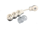 Multistecker Schuko Steckdose Mehrfachstecker Verteiler 3 oder 4 fach mit Stecker mit beleuchtete Schalter (3-fach schaltbar)