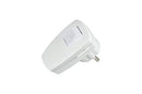 Plastic angle plug with switch 230 V white IP20 (white switch)